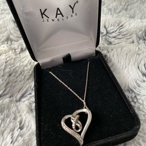 Kay heart infinity necklace